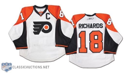 Mike Richards 2008-09 Philadelphia Flyers Game Worn Captains Jersey With Team/MeiGray LOA