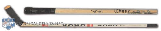 Mario Lemieux 1989 NHL All-Star Game Signed Game-Used Koho Stick 