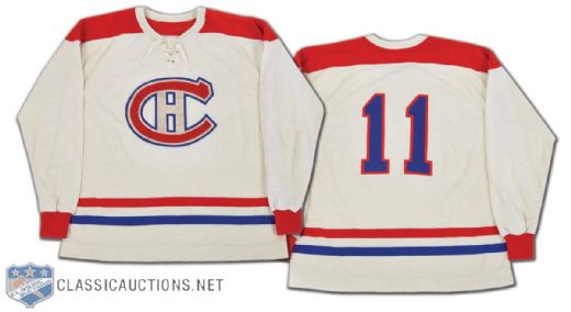Montreal Canadiens 1940s Film-Worn Wool Sweater from The Rocket: The Legend of Rocket Richard
