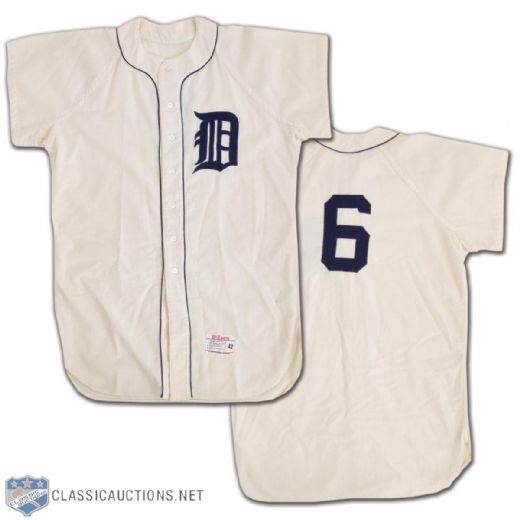 Circa 1968 Al Kaline Detroit Tigers Flannel Uniform Obtained Directly From Kaline At Spring Training