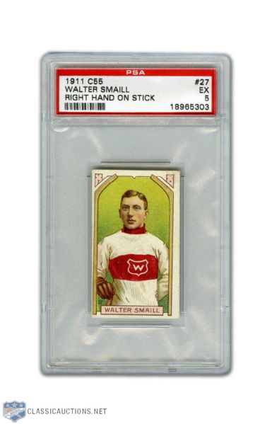 1911-12 Imperial Tobacco C55 #27 - Walter Smaill RC - Graded PSA 5