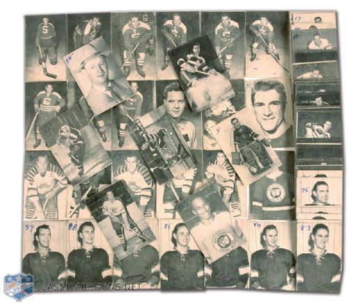 1952-53 St. Lawrence Sales Complete Set of 107, Including Beliveau & Plante