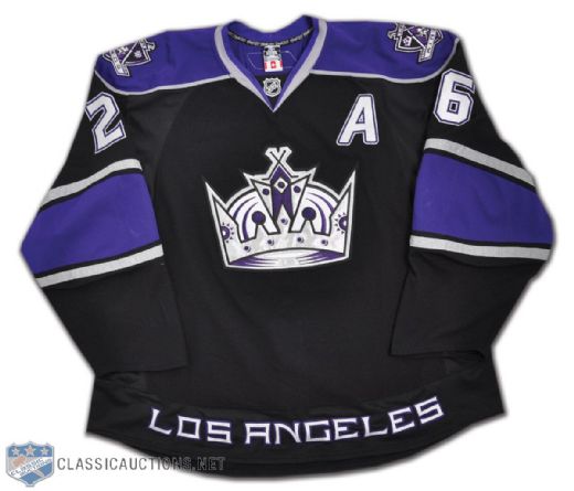 Michal Handzus 2010-11 Los Angeles Kings Game-Worn Jersey With Assitant "A"