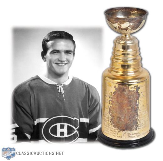Jacques Lemaires 1967-68 Montreal Canadiens Stanley Cup Championship Trophy (13")