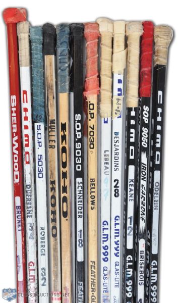 Montreal Canadiens 1992-93 Stanley Cup Champions Game-Used Stick Collection of 12