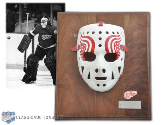 Jim Rutherford Late-1970s Early-1980s Detroit Red Wings Goalie Mask