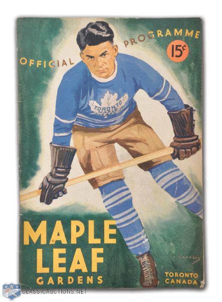 1936 Stanley Cup Final Program - Detroit Red Wings at Toronto Maple Leafs