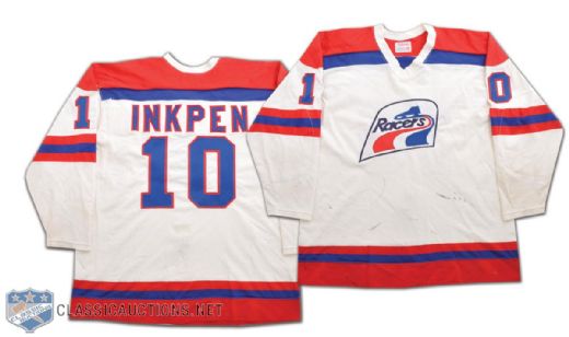 Dave Inkpens 1976-77 WHA Indianapolis Racers Game-Worn Jersey
