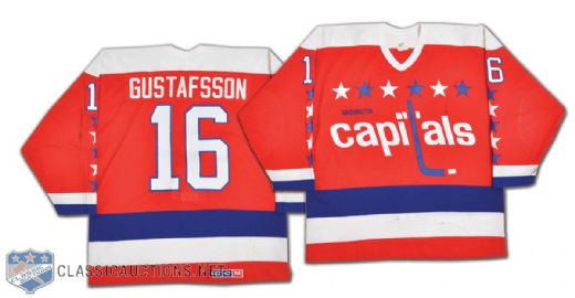 Bengt Gustafssons 1986-87 Washington Capitals Game-Worn Jersey
