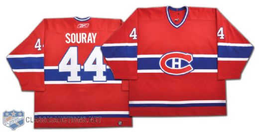 Sheldon Sourays 2005-06 Montreal Canadiens Game-Worn Jersey