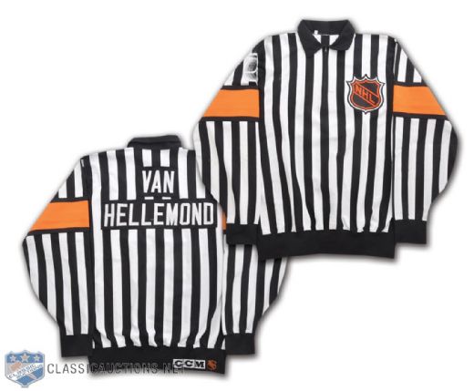 HOFer Andy Van Hellemond 1991-92 Signed Game-Worn Referees Jersey