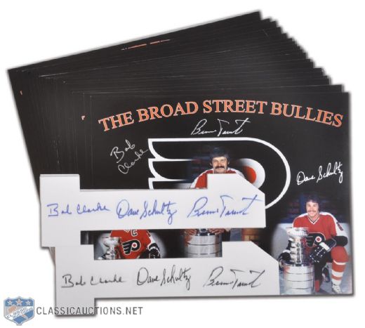 Clarke, Schultz, Parent "Broad Street Bullies" Autographed Photo and Number Collection of 40