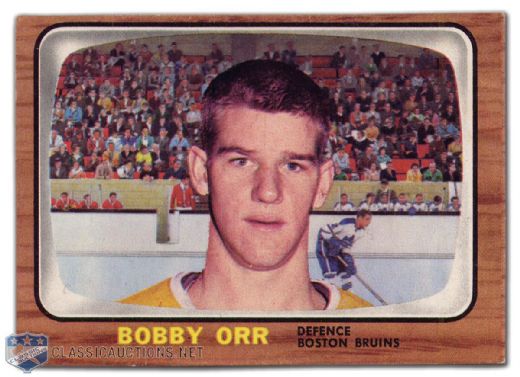 1966-67 Topps #35 - Bobby Orr Rookie Card