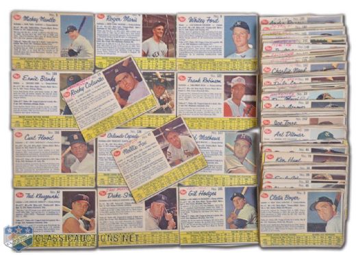 1962 Post Canadian Baseball Card Collection of 87