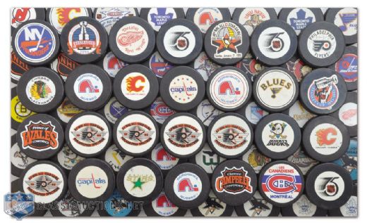 InGlasCo and Trench Game Puck & Souvenir Puck Collection of 75
