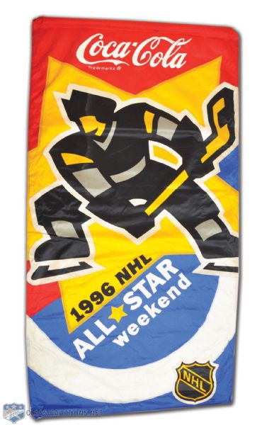 1996 NHL All-Star Game FleetCenter Event Banner Collection of 4
