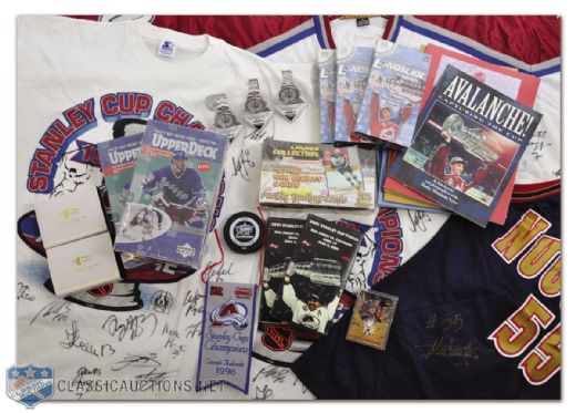 Colorado Avalanche Memorabilia and Autograph Collection