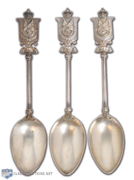 Turn-of-the-Century Montreal AAA Sterling Silver Spoons (3)
