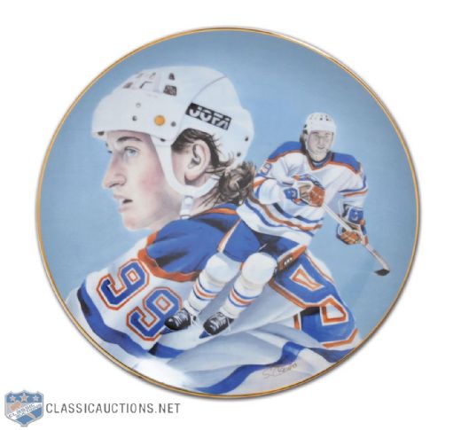 1984 Wayne Gretzky Limited Edition Plate by Steve Csorba