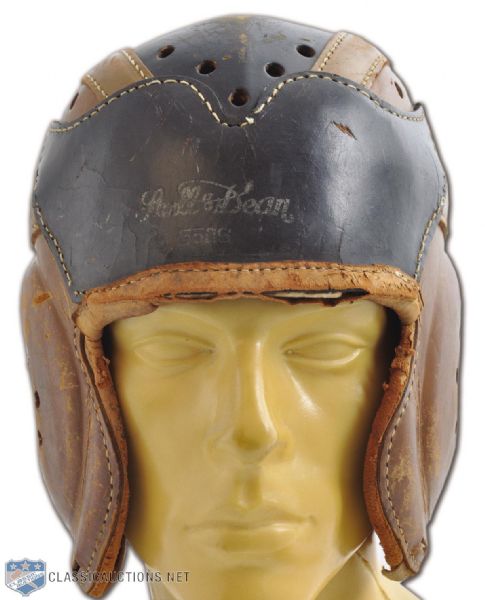 Vintage Stall & Dean Hard Shell Leather Football Helmet