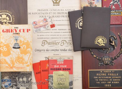 Pierre Proulx Montreal Alouettes / CFL Memorabilia Collection