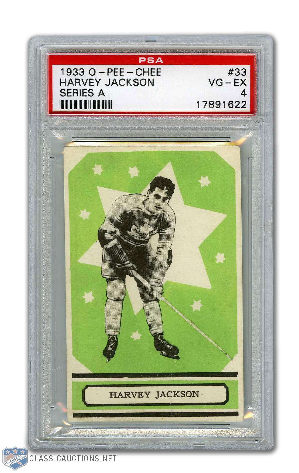 Lot Detail - 1933-34 O-Pee-Chee Series A #33 HOFer Busher Jackson RC ...