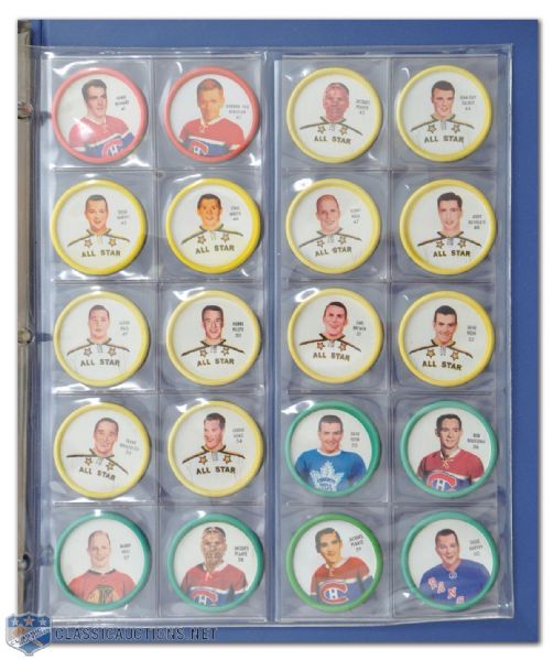 Rare 1962-63 Shirriff Hockey Coins Complete Set of 60 in NRMT Condition