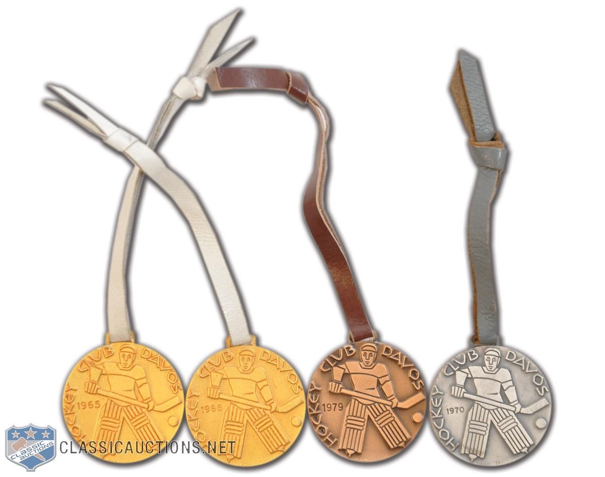Lot Detail - Josef Augusta's 1965-79 Dukla Jihlava Spengler Cup Medals (4)  and Other Medals Collection