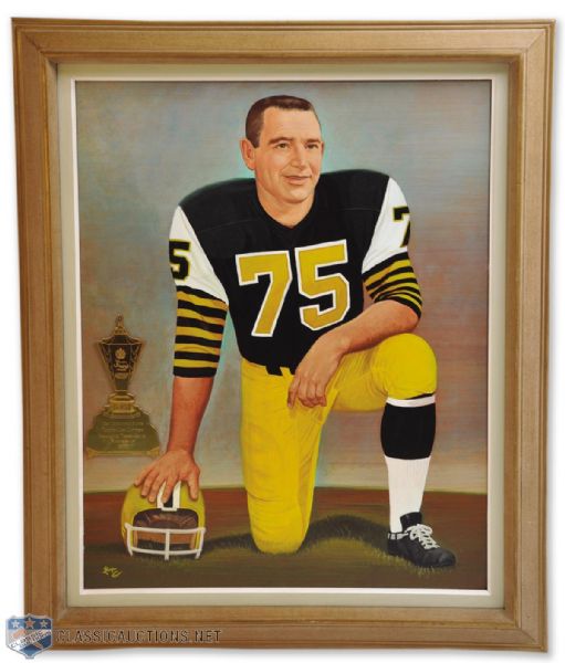 Tommy Joe Coffeys 1970 Most Outstanding Player Schenley Runner-Up Framed Tex Coulter Portrait (34” x 28”) 