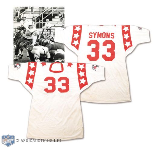 Bill Symons Game-Worn Jersey from the 1971 CFL All-Star Game