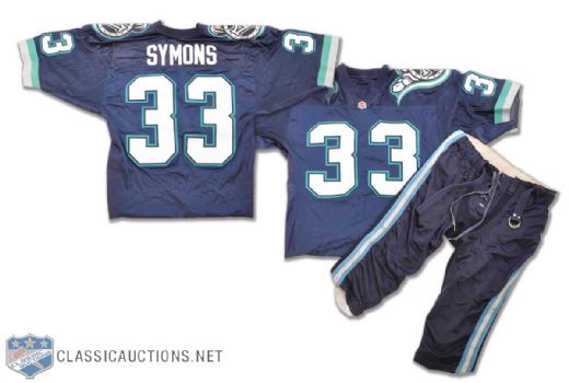 Bill Symons’ 1967-73 Toronto Argonauts Game-Worn Pants and Argos Event Jersey 