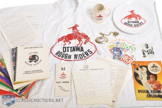 George Brancatos Ottawa Rough Riders Memorabilia Collection 