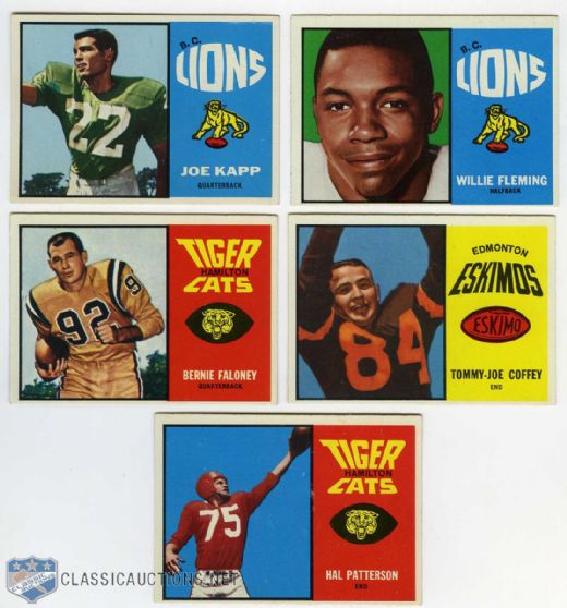 1964 Topps CFL Complete 88-Card Set
