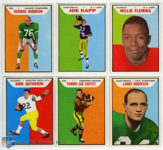 1965 Topps CFL Near Complete Set (131/132)