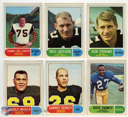 1968 O-Pee-Chee CFL Near Complete Test Set (122/132) and Extras (25)