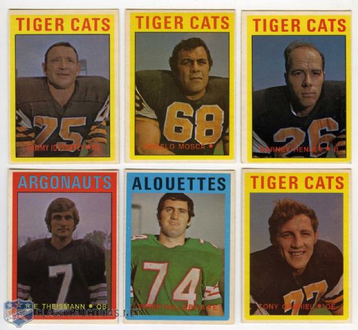 1972 O-Pee-Chee CFL Complete 132-Card Set and Extras (24)