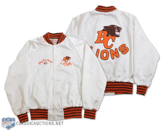 British Columbia Lions 1985 Grey Cup Champs Team Jacket