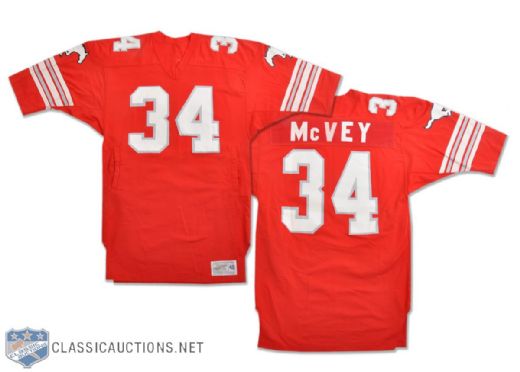 Andy McVeys Late-1980s Calgary Stampeders Game-Worn Jersey