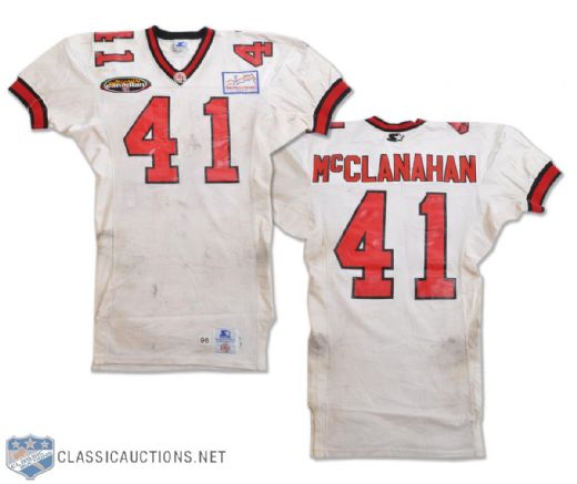 Anthony McClanahans 1996 Calgary Stampeders Game-Worn Jersey