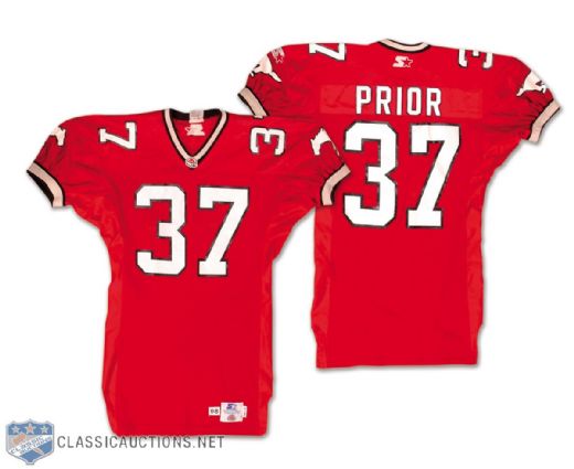 Anthony Priors Early-2000s Calgary Stampeders Game-Worn Jersey