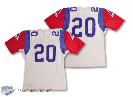 Keith Credits 1980 / David Overstreets 1981 Montreal Alouettes Game-Worn Jersey 