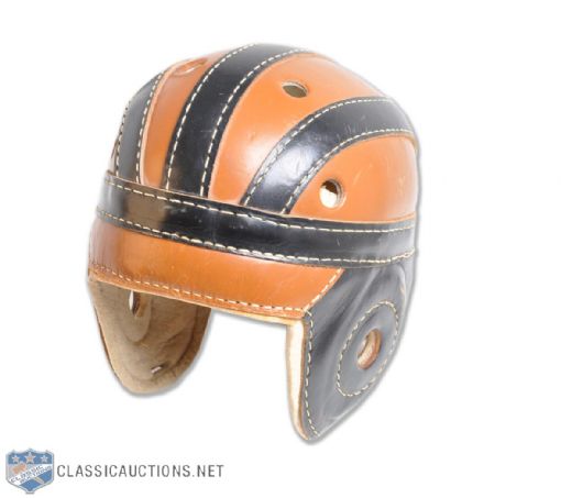 1930s Holdens-Made Leather Football Helmet Autographed by Don Getty