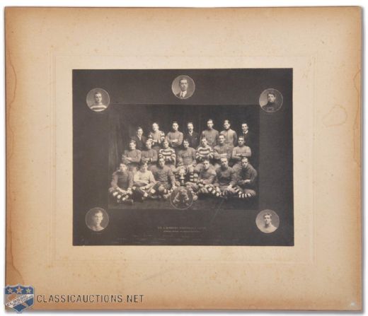 1907 St. Lambert Football Club Team Photo - Champions Montreal and Suburban League (12" x 14")
