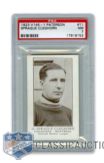 1923-24 William Paterson V145-1 #11 HOFer Sprague Cleghorn - Graded PSA 7