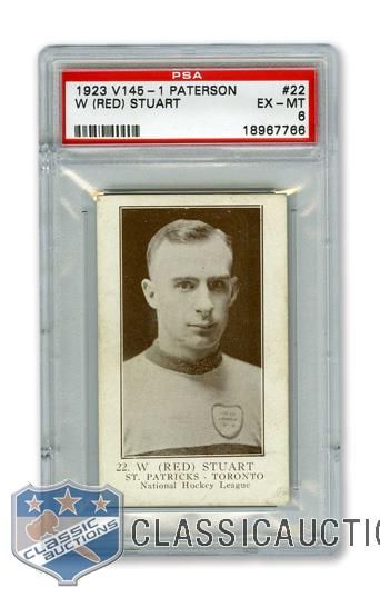 1923-24 William Paterson V145-1 #22 William "Red" Stuart RC - Graded PSA 6