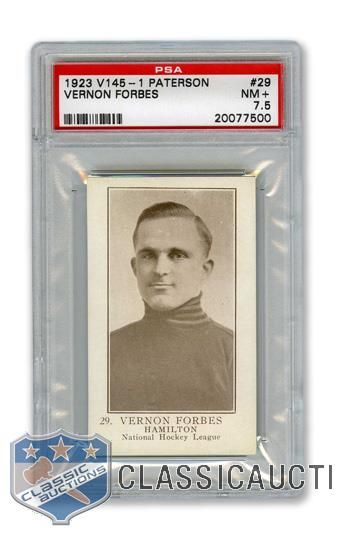 1923-24 William Paterson V145-1 #29 Vernon "Jake" Forbes RC - Graded PSA 7.5 - Highest Graded!