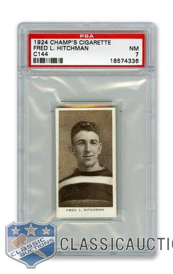 1924-25 Champs Cigarettes C144 Lionel Hitchman - Graded PSA 7