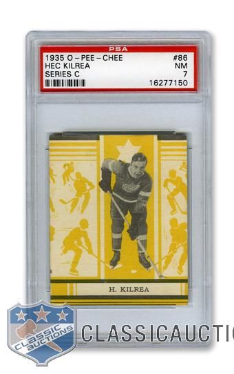 1935-36 O-Pee-Chee Series "C" #86 Hec "Hurricane" Kilrea - Graded PSA 7 - Highest Graded!