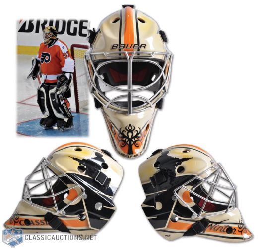 Mark LaForests 2012 Winter Classic Alumni Philadelphia Flyers Game-Worn Goalie Mask with LOA