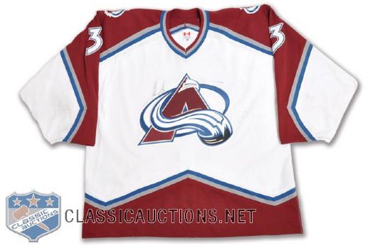 Pascal Trepaniers 2001-02 Colorado Avalanche Game-Worn Jersey